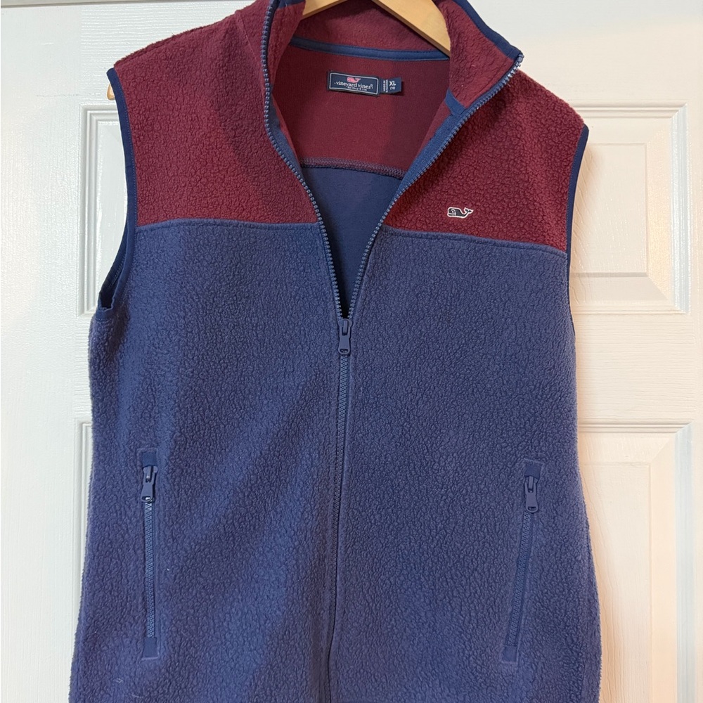 Vineyard Vines Kids Vest - Red and Blue
